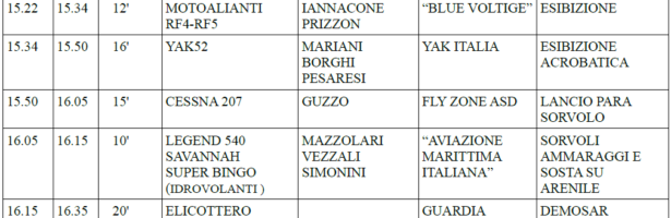 Programma DEFINITIVO Air Show 2023 San Benedetto del Tronto